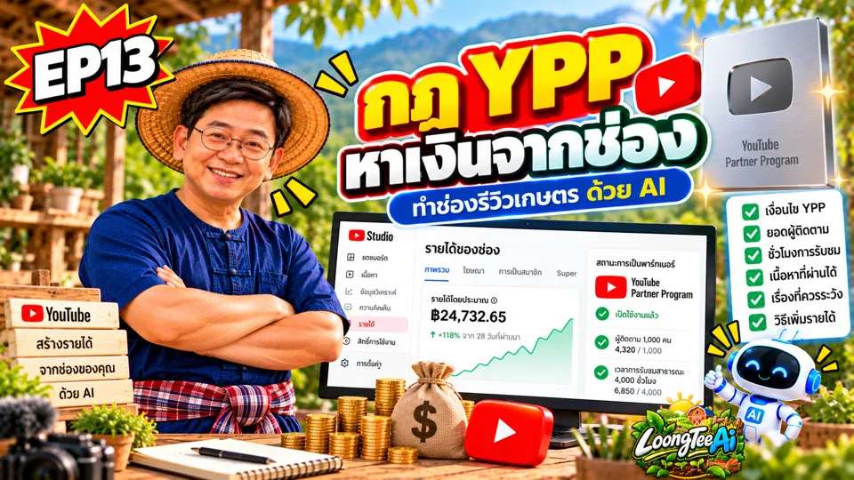 EP13 กฎ YPP หาเงินจากช่อง